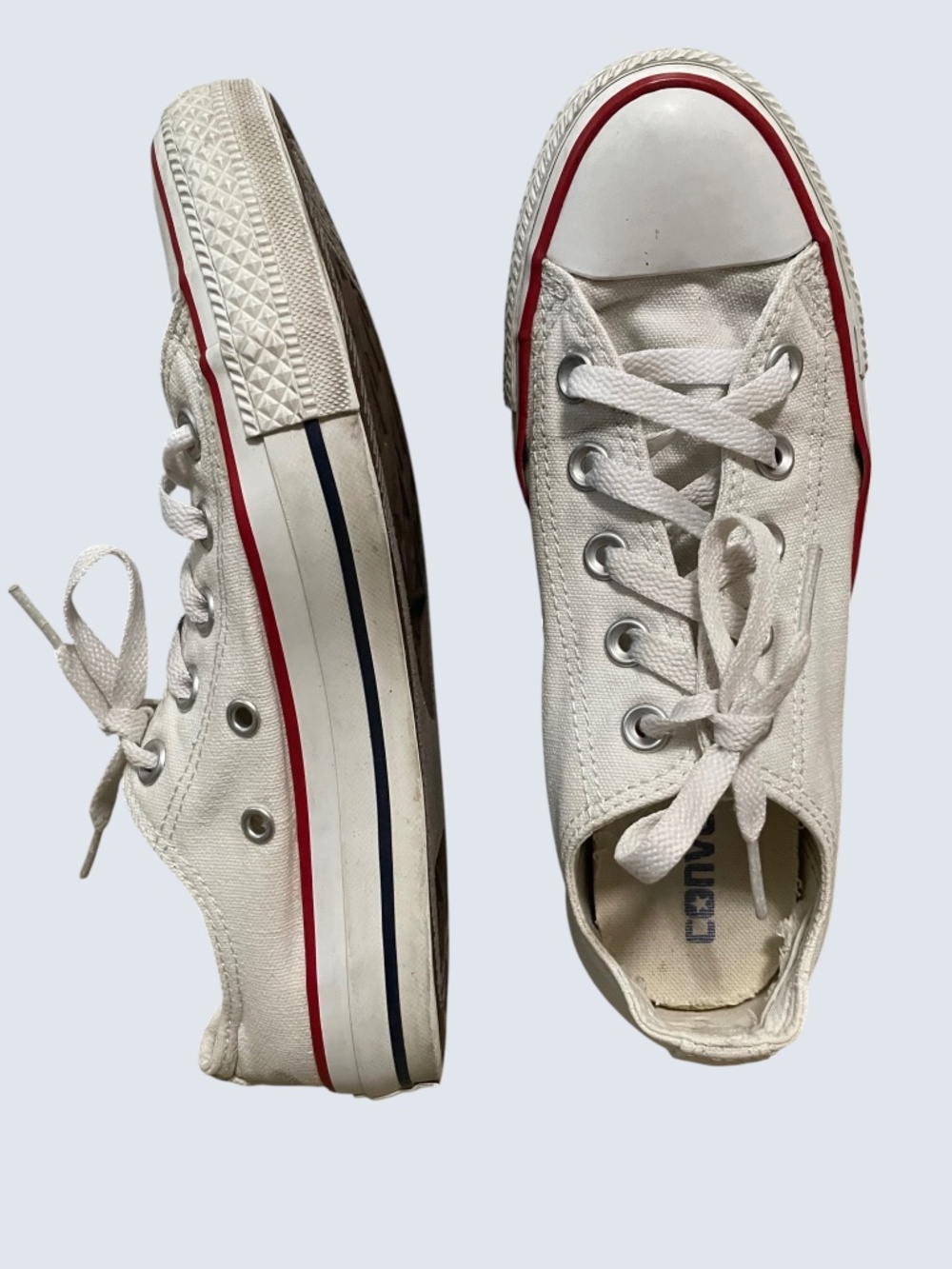 Converse All Star Low Top Sneakers Red Stripe